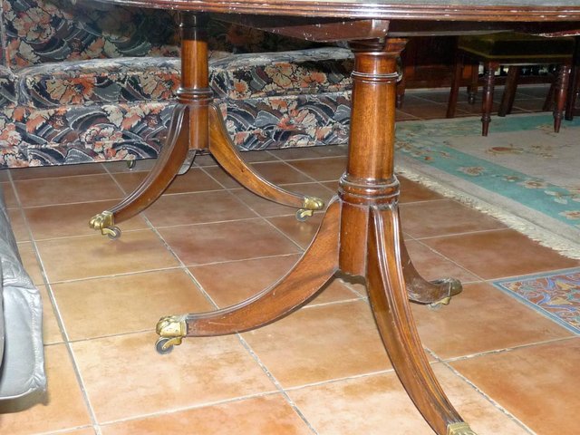 Image 2 of Dining Table, , Mahogany, D end,regency style ,Vintage,