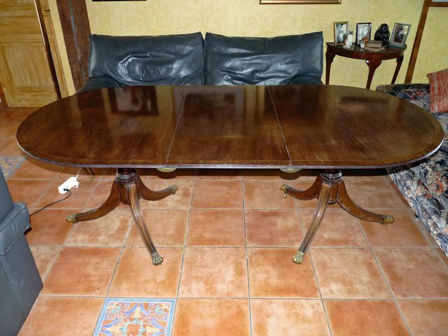 Image 3 of Dining Table, , Mahogany, D end,regency style ,Vintage,
