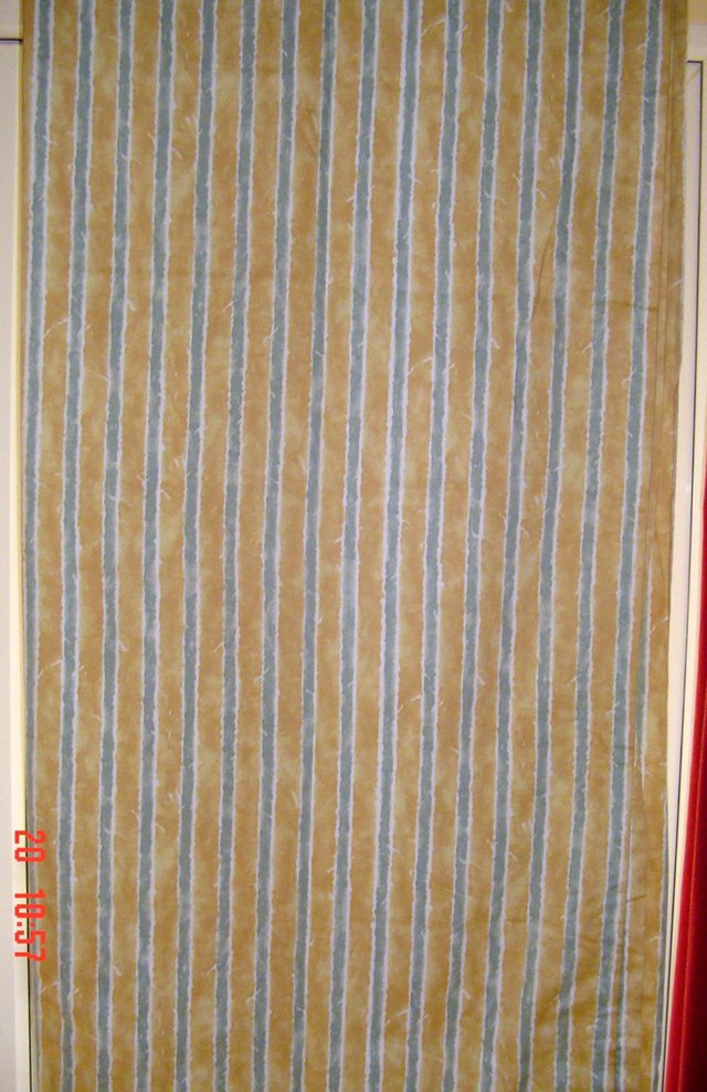 Preview of the first image of Striped Curtains, 72" drop x 96" wide (each curtain) New & U.