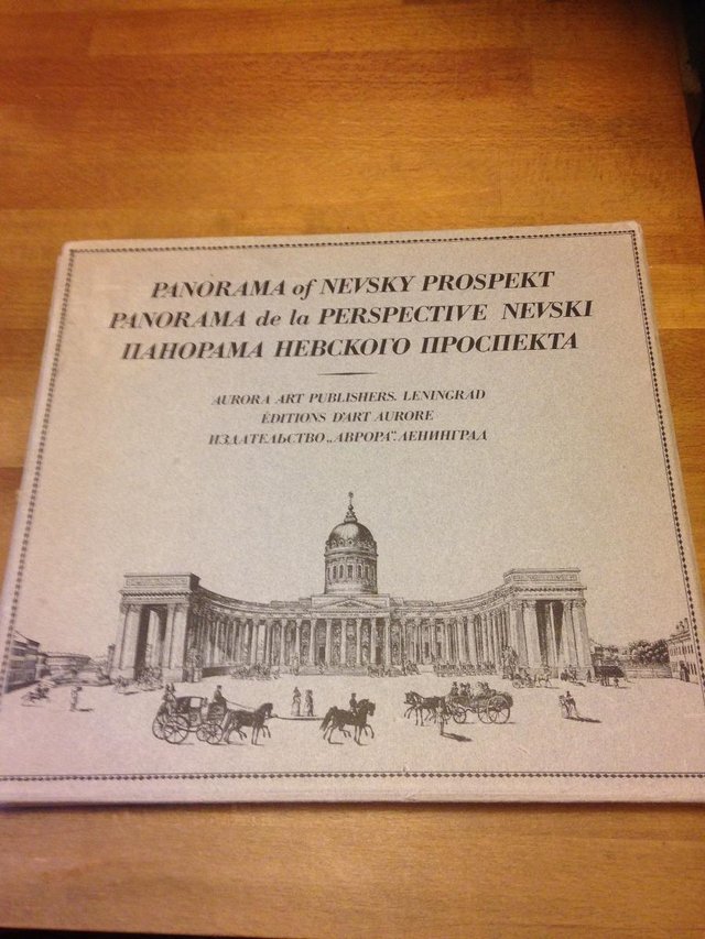 Preview of the first image of Panorama of Nevsky Prospekt cased coffee table book.