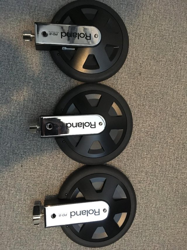 Image 2 of Roland PD-8 drum pads x3, very good condition.