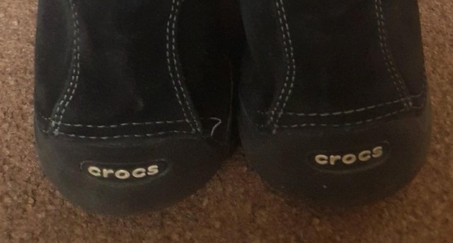 Image 4 of Men's Black Croc Boots - Size 10.   BX13