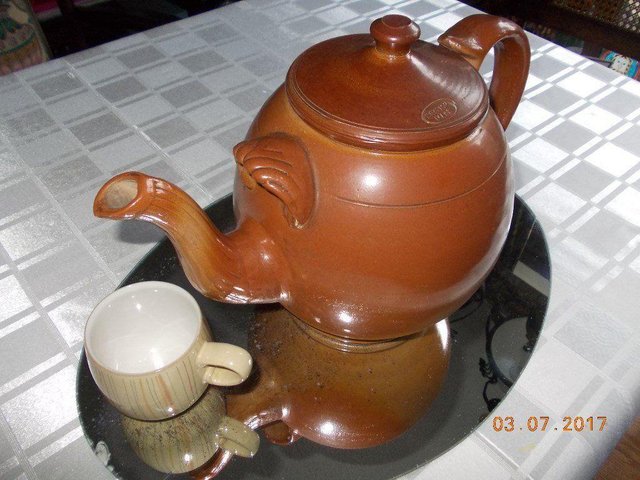 Image 2 of Earthenware Teapot, Large, Pearson's of Chesterfield.