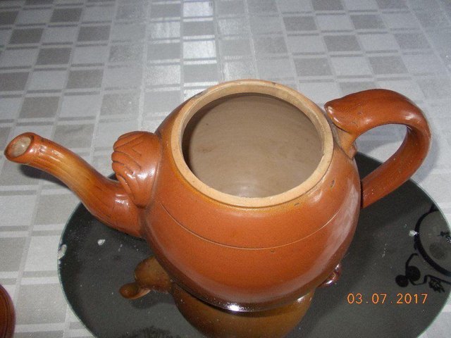 Image 3 of Earthenware Teapot, Large, Pearson's of Chesterfield.