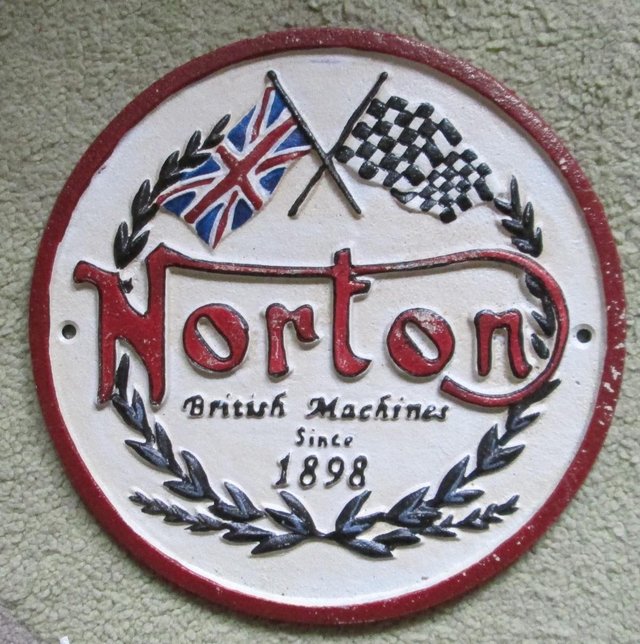 Preview of the first image of Norton Cast Iron Sign (Incl P&P).