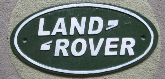 Preview of the first image of Land Rover Cast Iron Sign (Incl P&P).