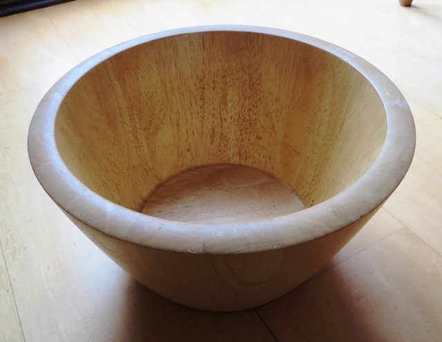 Preview of the first image of Sturdy WOODEN BOWL.
