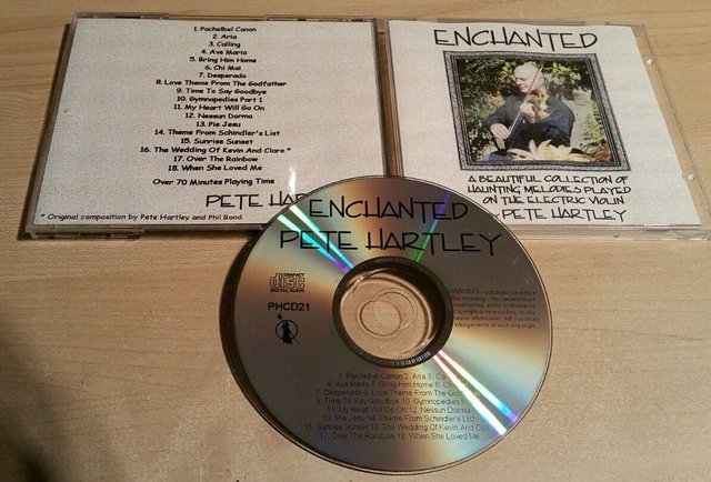 Preview of the first image of Pete Hartley - Enchanted CD (Incl P&P).