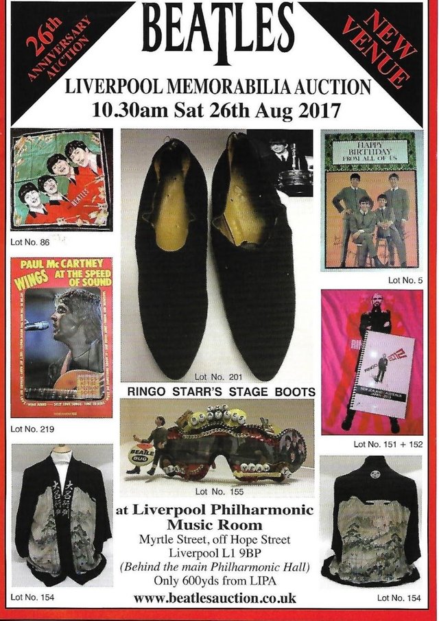 Preview of the first image of Beatles 2017 Liverpool Memorabilia Auction Catalogue.