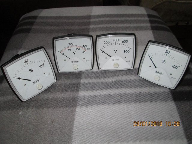 Preview of the first image of Crompton Analogue Panel Meters (incl P&P).