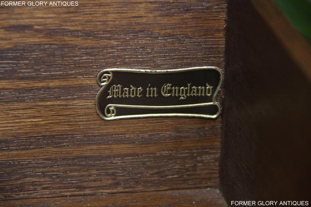 Image 40 of AN OLD CHARM LIGHT OAK TALL CHEST OF DRAWERS SIDEBOARD