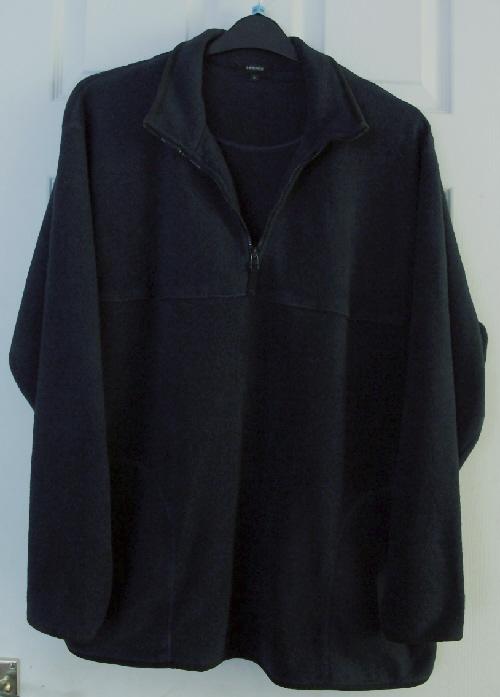 Preview of the first image of Men's Dark Navy Fleece By George - Size XL.