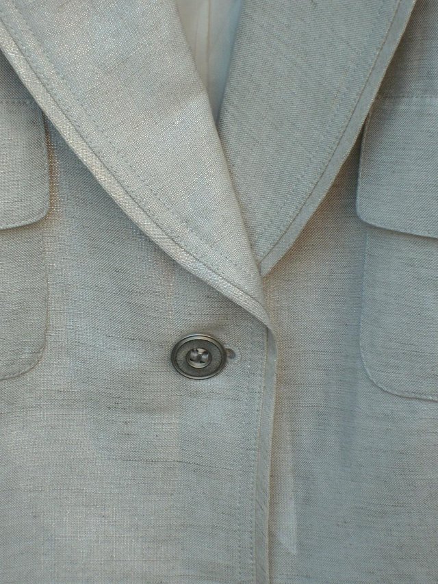 Image 3 of ARTHUR S LEVINE TAHARI Silver Trousers/Jacket Size 12/14