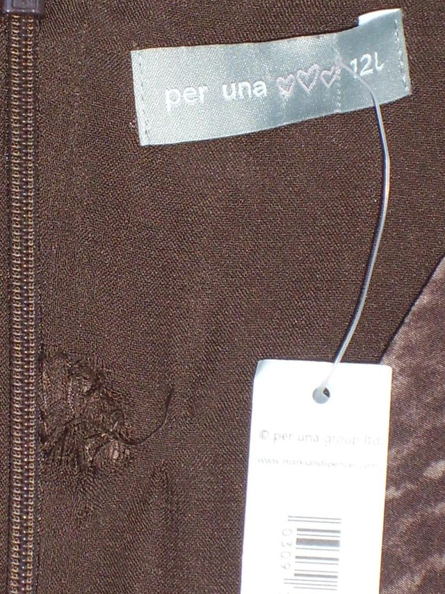 Image 3 of PER UNA Brown Jumpsuit – Size 12 Long Length – NEW!