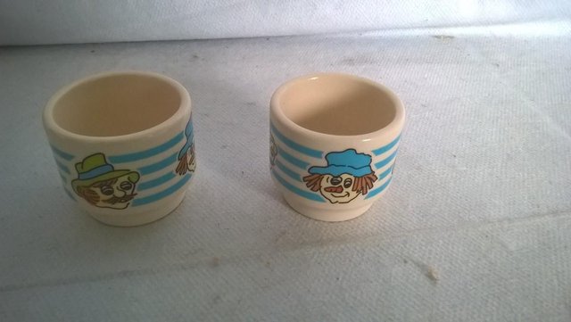 Preview of the first image of HORNSEA - Mackintosh's  TOFFEE & MALLOW - 2 x EGG CUPS vinta.