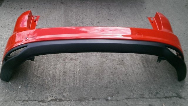 Preview of the first image of Ford C-Max Rear Plastic Bumper Red (63 Plate).
