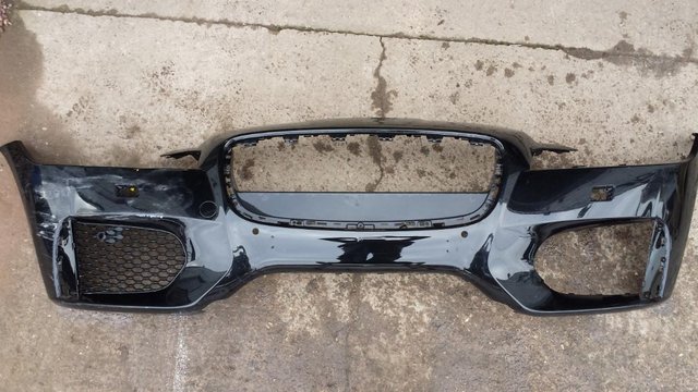 Preview of the first image of Jaguar XF V6S MKII X260 Front Bumper Black 2016.