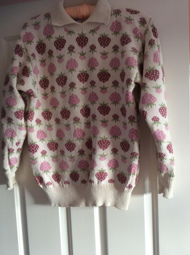 Image 2 of STRAWBERRIES AND & CREAM  JUMPER