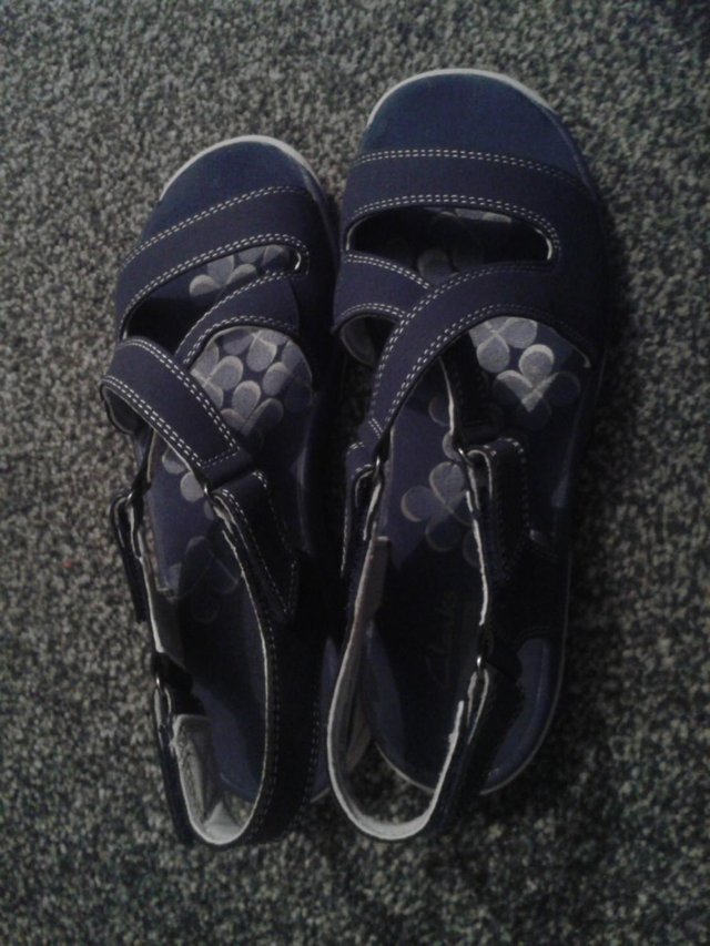 Preview of the first image of NEW- CLARK'S SANDALS- NEVER WORN!.