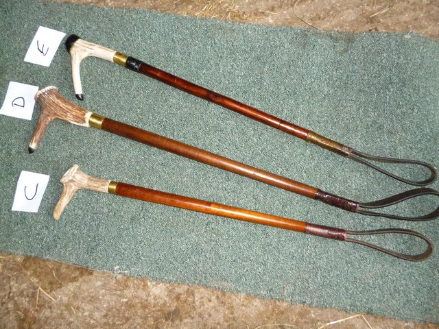 Preview of the first image of Handcrafted Gents Hunting Whips.