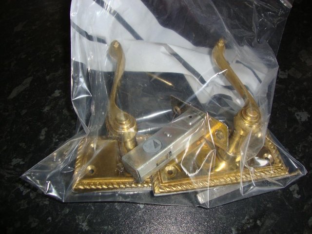 Preview of the first image of Brass door handles.