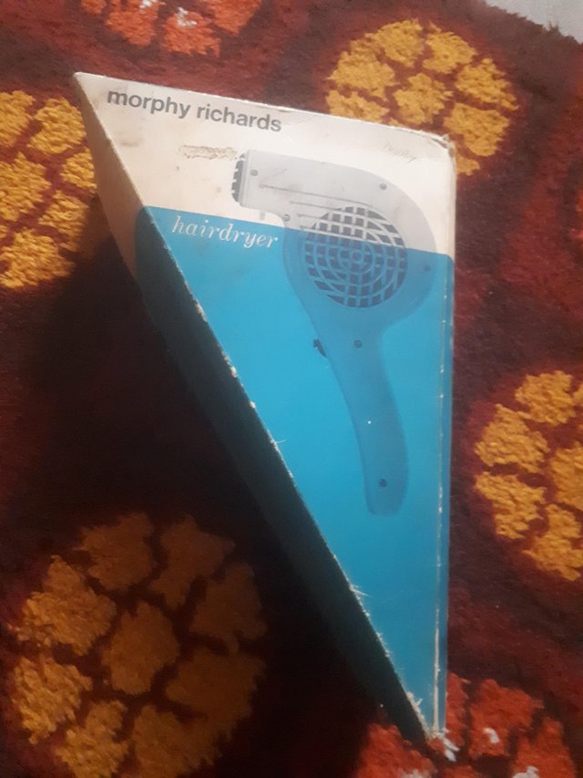 Preview of the first image of VINTAGE MORPHY RICHARDS 60'S HAIR DRYER BOXED UNUSED !.