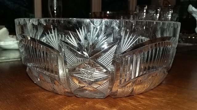 Image 5 of Cut Glass Fruit Bowl