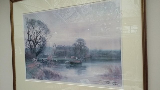 Preview of the first image of Henry Charles Fox watercolour signed & dated print 1911.