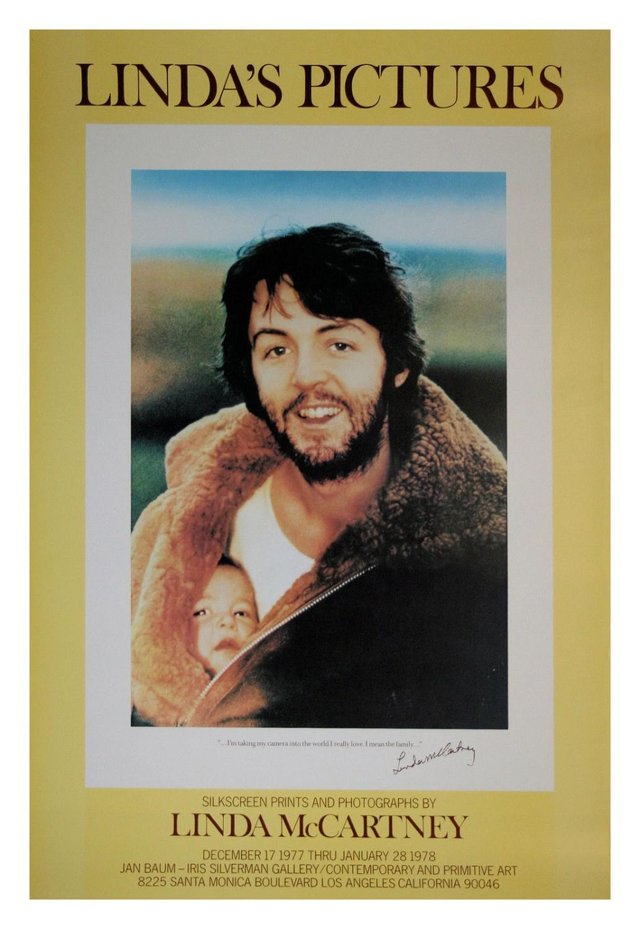 Preview of the first image of Original Exhibition Poster Linda McCartney Photography.