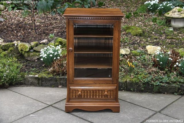 Preview of the first image of ERCOL GOLDEN DAWN HI FI CD MUSIC CABINET CUPBOARD STAND UNIT.