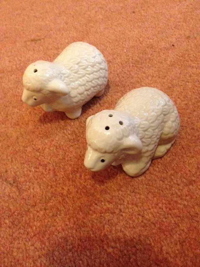 Image 2 of Novelty Salt and Pepper Pots - Pair of Sheep