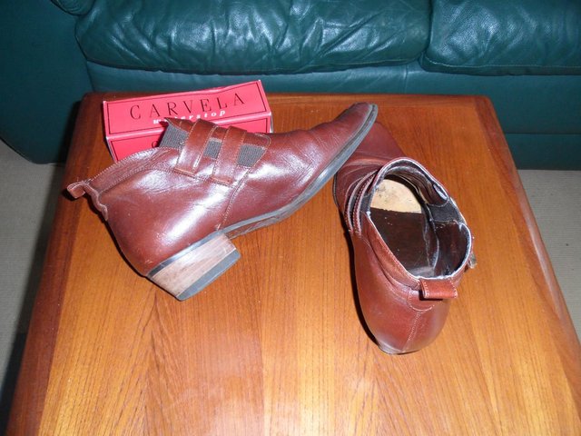 Image 3 of "Ravel" Italian brown leather ladies ankle boot