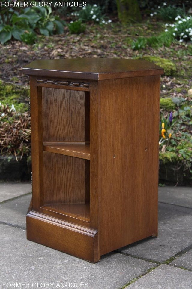 Image 20 of AN OLD CHARM LIGHT OAK CORNER TV DVD CD CABINET STAND TABLE