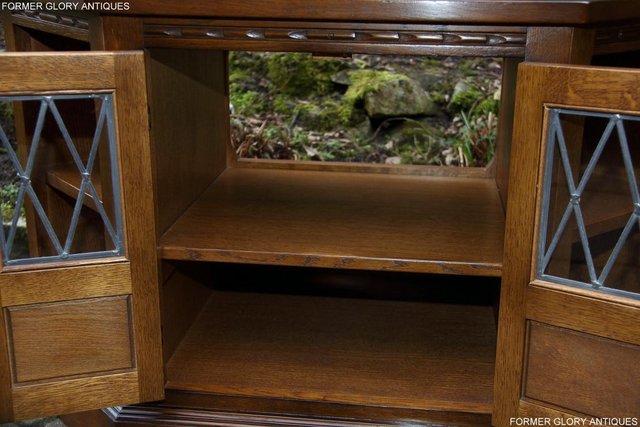 Image 91 of AN OLD CHARM LIGHT OAK CORNER TV DVD CD CABINET STAND TABLE