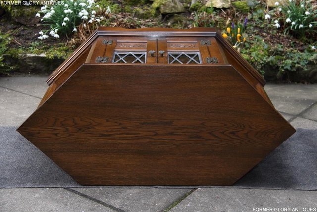 Image 97 of AN OLD CHARM LIGHT OAK CORNER TV DVD CD CABINET STAND TABLE