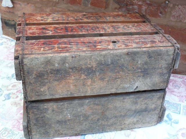 Image 2 of Original Schweppes wooden crate