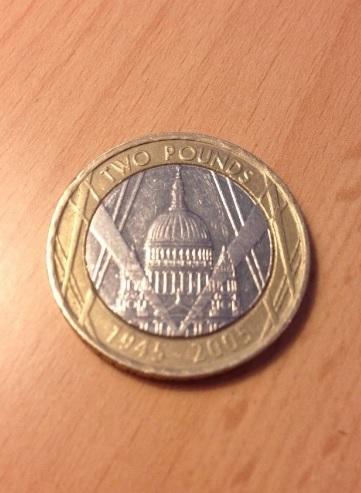 Preview of the first image of St Pauls Cathedral £2 coin.