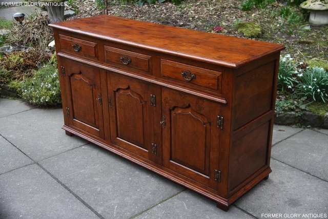 Image 2 of TITCHMARSH & GOODWIN STYLE DRESSER BASE SIDEBOARD HALL TABLE