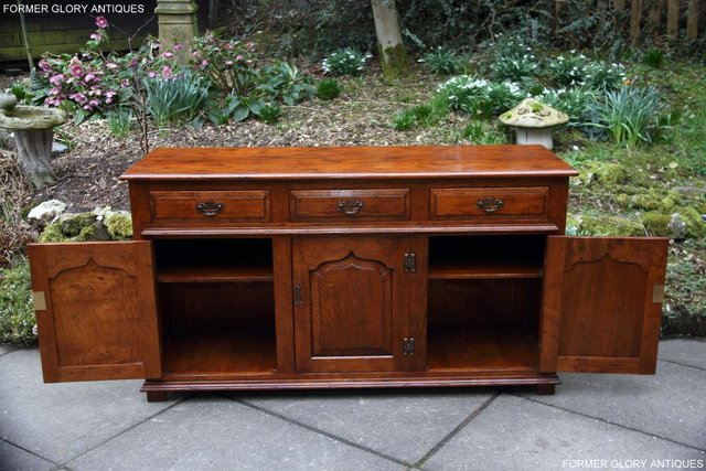 Image 8 of TITCHMARSH & GOODWIN STYLE DRESSER BASE SIDEBOARD HALL TABLE