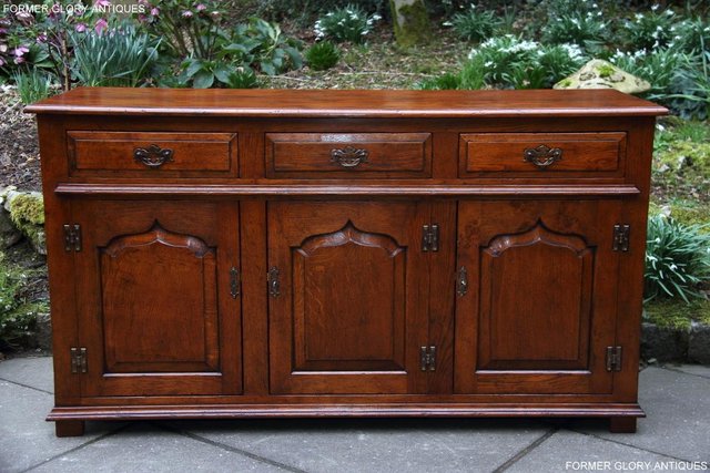 Image 11 of TITCHMARSH & GOODWIN STYLE DRESSER BASE SIDEBOARD HALL TABLE