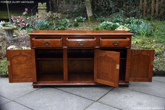 Image 12 of TITCHMARSH & GOODWIN STYLE DRESSER BASE SIDEBOARD HALL TABLE
