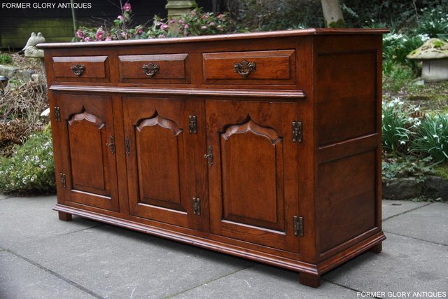 Image 13 of TITCHMARSH & GOODWIN STYLE DRESSER BASE SIDEBOARD HALL TABLE