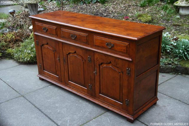 Image 19 of TITCHMARSH & GOODWIN STYLE DRESSER BASE SIDEBOARD HALL TABLE