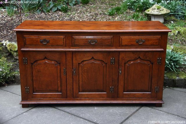 Image 20 of TITCHMARSH & GOODWIN STYLE DRESSER BASE SIDEBOARD HALL TABLE
