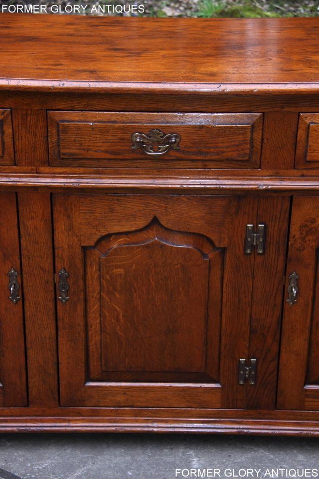Image 30 of TITCHMARSH & GOODWIN STYLE DRESSER BASE SIDEBOARD HALL TABLE