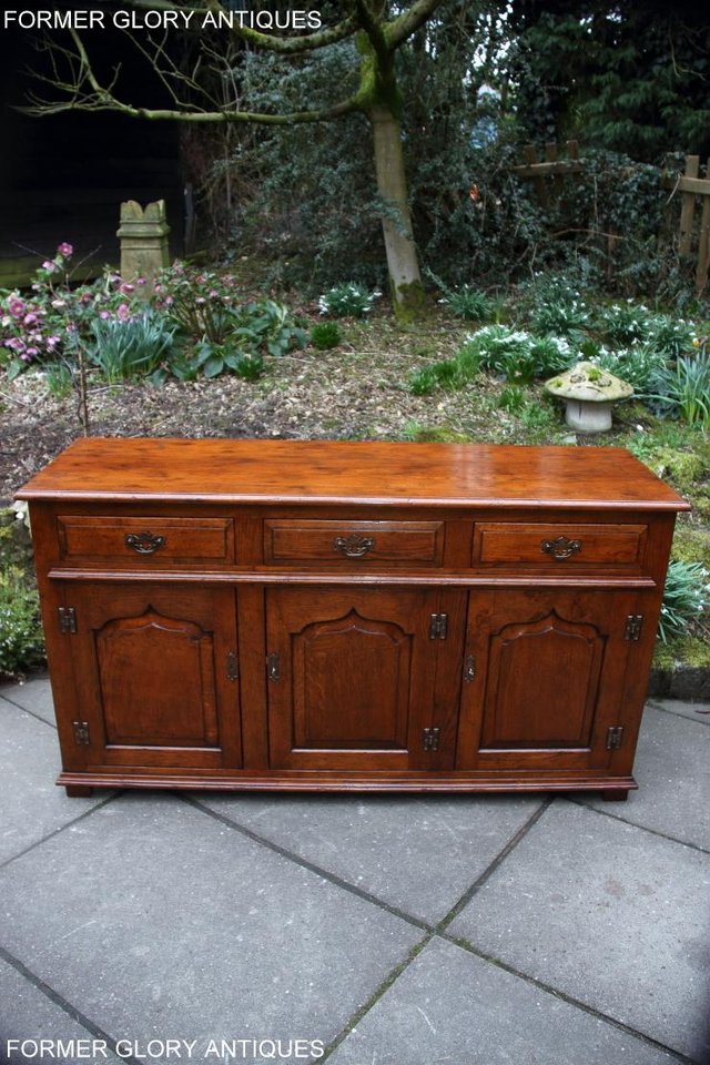 Image 31 of TITCHMARSH & GOODWIN STYLE DRESSER BASE SIDEBOARD HALL TABLE