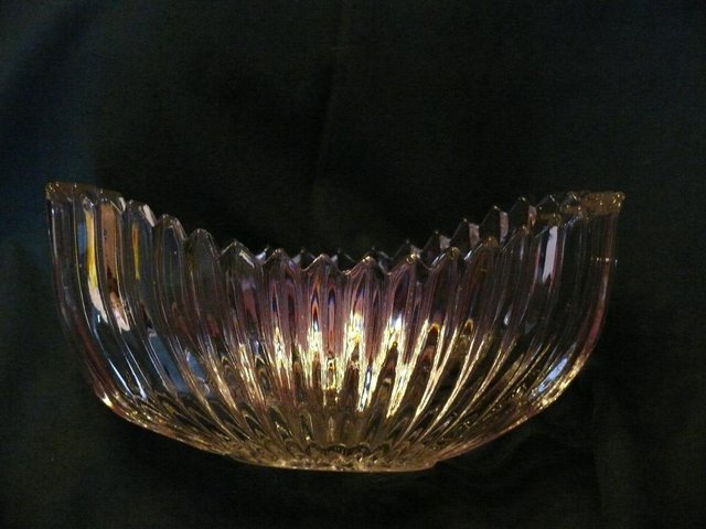 Image 3 of Banana Shaped deep glass bowl