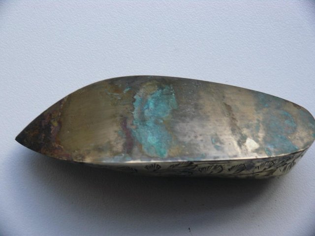 Image 2 of Ornate Indian made Brass Slipper/Shoe (ashtray)