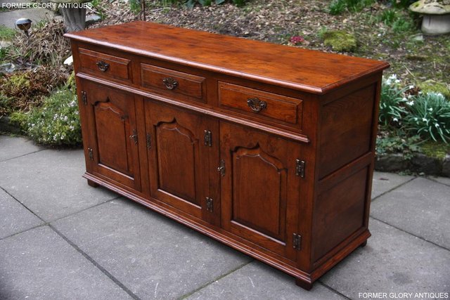 Image 44 of TITCHMARSH & GOODWIN STYLE DRESSER BASE SIDEBOARD HALL TABLE