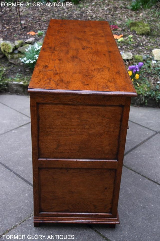 Image 59 of TITCHMARSH & GOODWIN STYLE DRESSER BASE SIDEBOARD HALL TABLE
